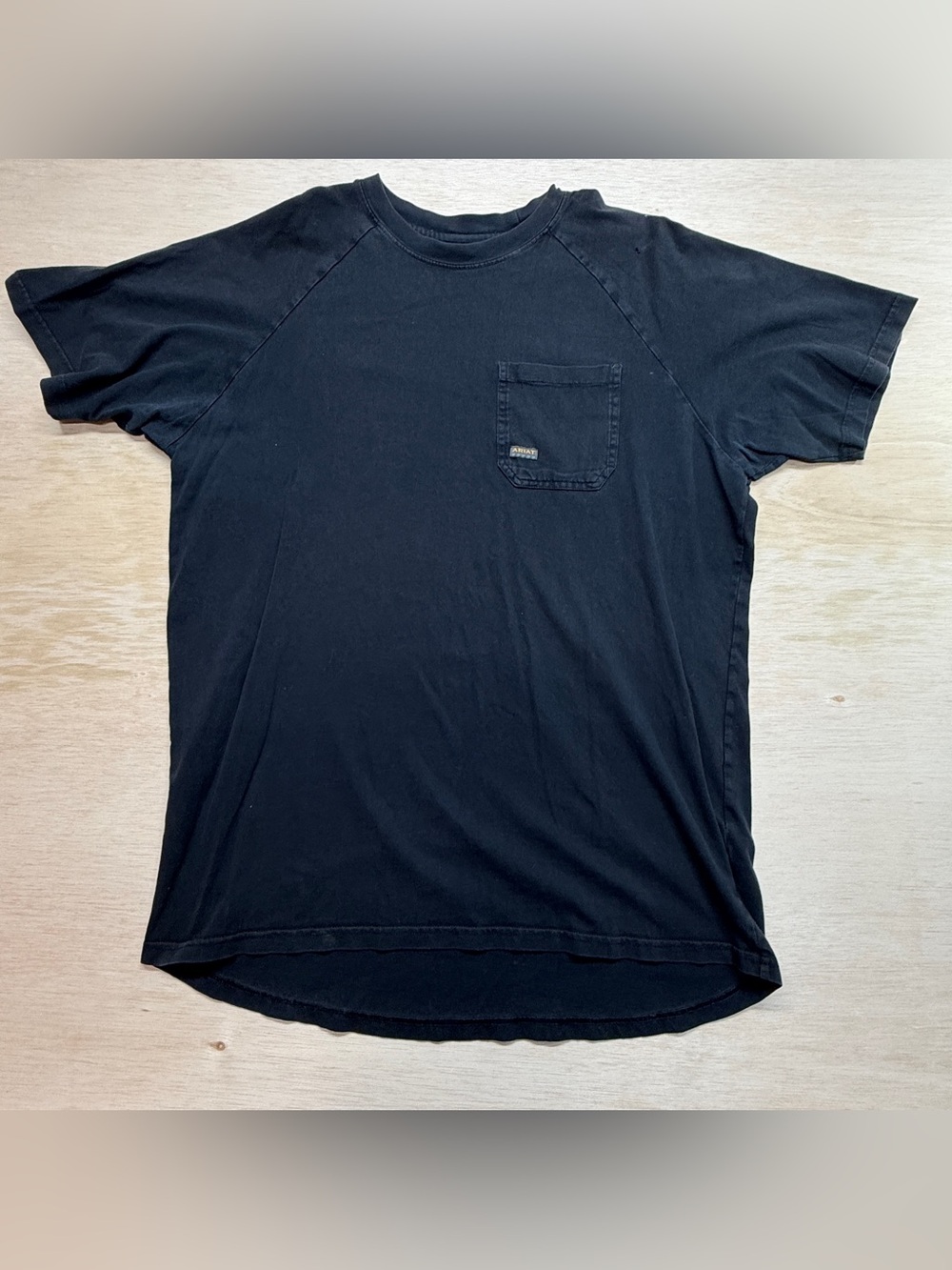 Ariat Rebar Work Shirt Men's XL Tall Black Short Sleeve Pocket T-Shirt